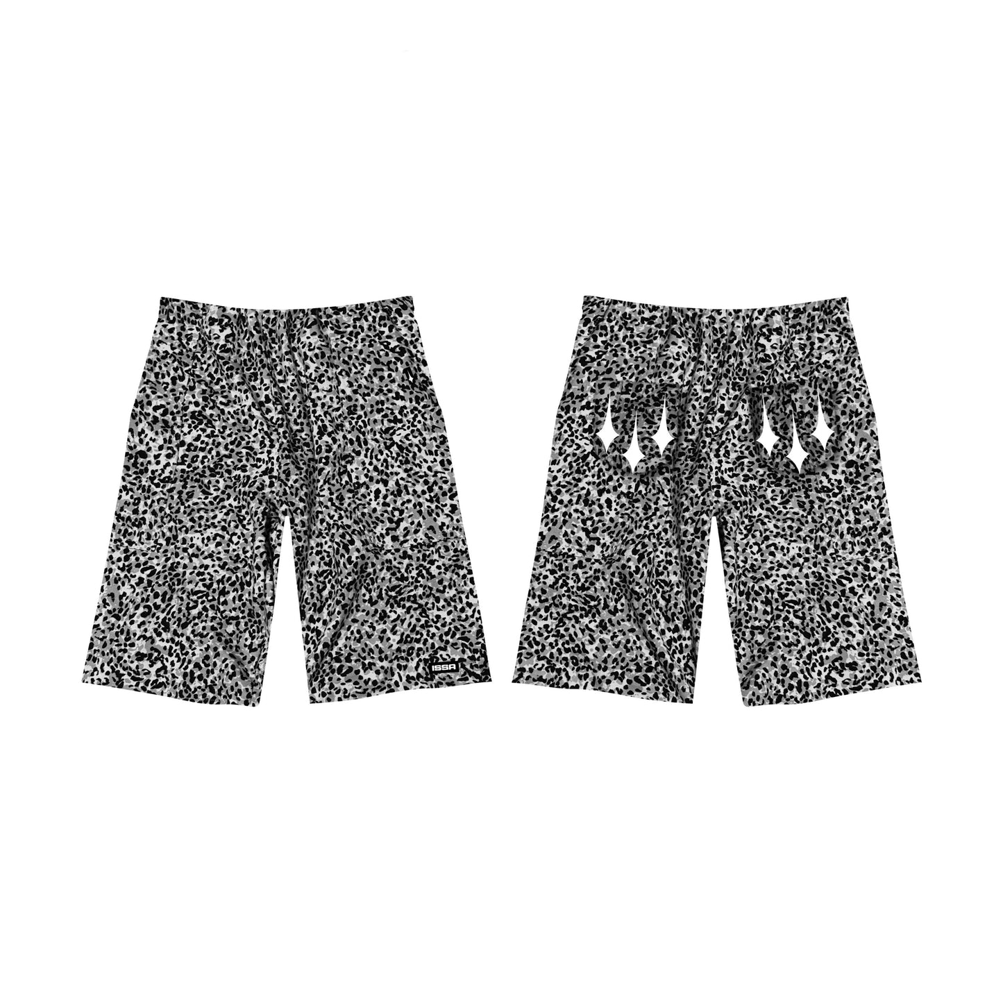 TRINITY SHORTS IN LEOPARD - OVERSIZED