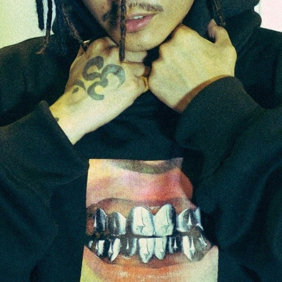 TRINITY GRILLZ HOODIE - BLACK