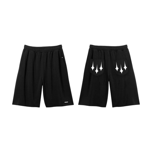 TRINITY SHORTS IN BLACK - OVERSIZED