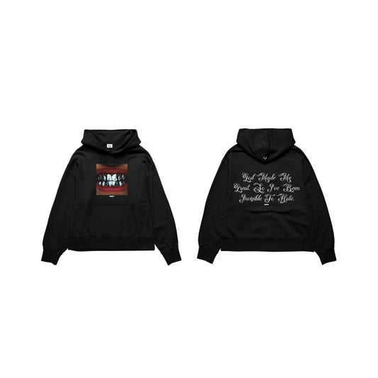 ISSA GRILLZ HOODIE - BLACK